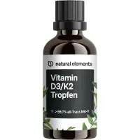 Natural Elements Gouttes de vitamine D3/K2 - 50 ml_pour 12 mois