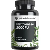 Natural Elements Gélules de nattokinase - 180 gélules pour 6 mois