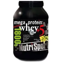 Nutrisport Mega Whey Protein Vanilla 1.8kg Noir