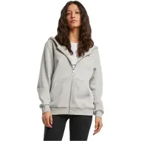 Build Your Brand Fluffy Full Zip Sweatshirt Beige M Femme