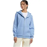 Build Your Brand Fluffy Full Zip Sweatshirt Bleu 5XL Femme