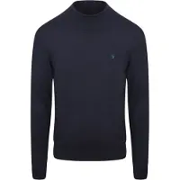 Scotch & soda Pull Col Roulé Marine Bleu Bleu foncé taille L