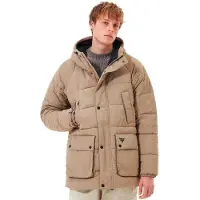 Barbour Glacial Quilt Jacket Beige S Homme