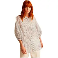 & Me Maggie 3/4 Sleeve Blouse Beige 36 Femme