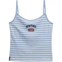 Superdry Femme Débardeur Athletic Essentials Coupe Ajustée Bleu Clair Taille: 34