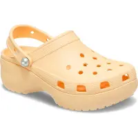 Crocs Classic Platform Pearl Clogs Orange EU 33-34 Femme