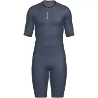 Santini Leaf Short Sleeve Trisuit Gris L Homme