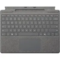 Microsoft Surface Pro Keyboard mit Stiftaufbewahrung (QWERTZ) grau