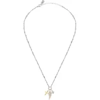 La Petite Story Charms Story Cross 42 5 Cm Necklace Argenté Femme