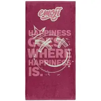 Otso Emoji Happiness Microfiber Towel Rose