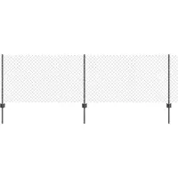 vidaXL Clôture en fil métallique avec poteaux, 25 x 0,8 m, en acier revêtu de PVC