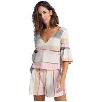 LOIS Jeans 8495 Short Sleeve Blouse Blanc XS Femme