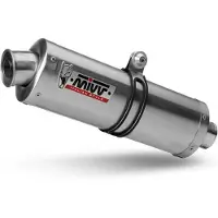 MIVV Oval Aprilia Tuono Fighter 1000 2002-05 A.003.lx1 Not Homologated Slip On Muffler Argenté Not Homologated