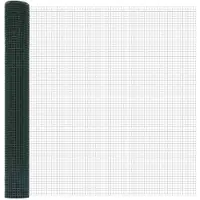 vidaXL Clôture en panneaux rigides à double barre, 1000 x 120 cm, vert