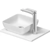 Duravit Sivida Set lavabos rectangulaires incl. console 410x330x123mm, 2680233200