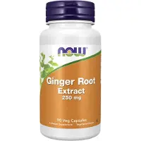 Now , Extrait de Racine de Gingembre, 250 mg, 90 Gélules Végétales