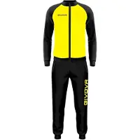 Givova Cuba Tracksuit Jaune,Noir XS Homme
