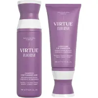 Virtue Flourish Shampoo and Conditioner for Thinning Hair Bundle