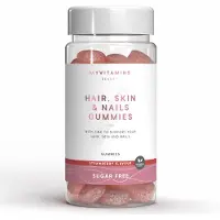 Myvitamins Sugar Free Hair, Skin & Nails, ALT - 60gommes à mâcher - Sugar Free Strawberry