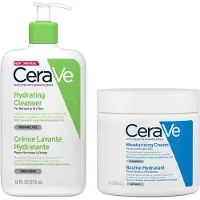 CeraVe Duo Crème Lavante Hydratante et Baume Hydratant Grand Format
