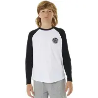 Rip Curl Wettie Icon Long Sleeve T-shirt Blanc 12 Years Garçon