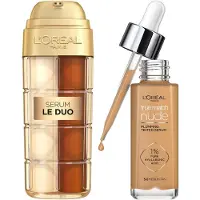 L'Oréal Paris Age Perfect Serum Le Duo 30ml & True Match Tinted Serum 30ml Bundle (Various Shades) - 5-6 Medium Tan