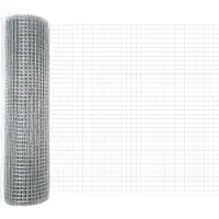 vidaXL Clôture en panneaux rigides à double barre, 10000 x 60 cm, couleur argent