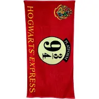 Groovy Harry Potter Hogwarts Express 9 3/4 Cotton Towel Rouge Enfants