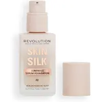 Makeup Revolution Skin Silk Serum Foundation fond de teint léger illuminateur teinte F2 23 ml
