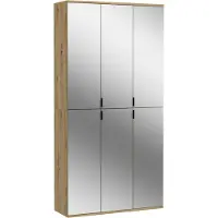 Ebuy24 ProjektX armoire de rangement 4+2 portes 6 portes miroir.