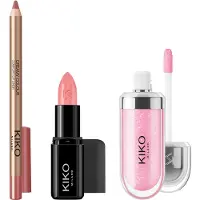 KIKO Milano 3D Hydra Lip Combo (Various Shades) - Peony Pink