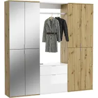 Ebuy24 ProjektX ensemble d'armoires de rangement chêneReproduction, miroir.