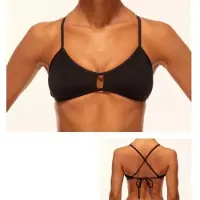 Turbo Active Bikini Top Noir 4XL Femme