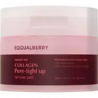 Eqqualberry Collagen Pore-Tight Up Gel Toner Pads patchs toniques pour resserrer les pores 60 pcs