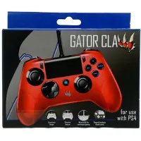 ORB Playstation 4 - Gator Claw Wired Controller (Red) () (PS4), Manette, Rouge, Noir