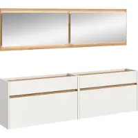 Ebuy24 Drive ensemble d'armoires de rangement D3 incl. éclairage blanc.