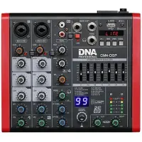 DNA Professional Dna Cm4-dsp Usb Mp3 Bluetooth Phantom Audio Mixer Rouge