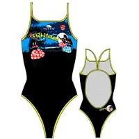 Turbo Fidji Island Swimsuit Noir 9-10 Years Fille