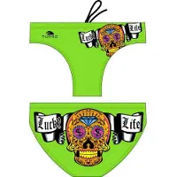 Turbo Money Skull Swimming Brief Vert 3XL Homme