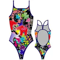Turbo Luck Thin Strap Swimsuit Noir 12-24 Months Fille