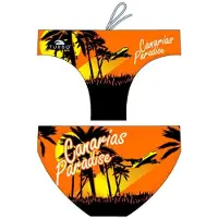 Turbo Paradise Canary Island Swimming Brief Orange,Noir M Homme