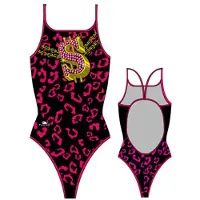 Turbo Tiger Money Rapper Thin Strap Swimsuit Noir 12-24 Months Fille
