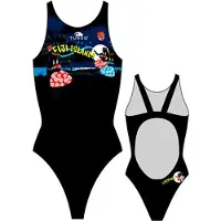 Turbo Fidji Island Pro Resist Swimsuit Noir 3XL Femme
