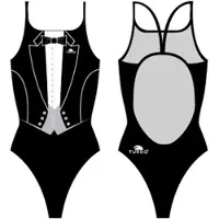 Turbo Smoking Thin Strap Swimsuit Noir 12-24 Months Fille