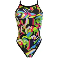 Turbo Geo Abstract Swimsuit Multicolore S Femme