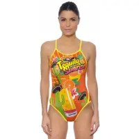 Turbo Tequila Sunrise Swimsuit Orange 2XL Femme