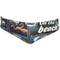 Turbo New Comic Swimming Brief Multicolore XL Homme