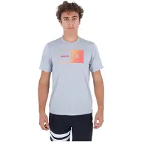 Hurley Everyday Hybrid Upf Short Sleeve Rash Guard Gris S Homme