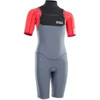iON Capture 2/2 Mm Front Zip Junior Short Sleeve Shorty Bleu 8 Years Enfants