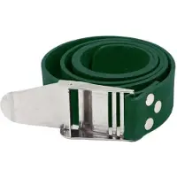 Tecnomar Ceinture en caoutchouc avec boucle en inox, verte, taille unique